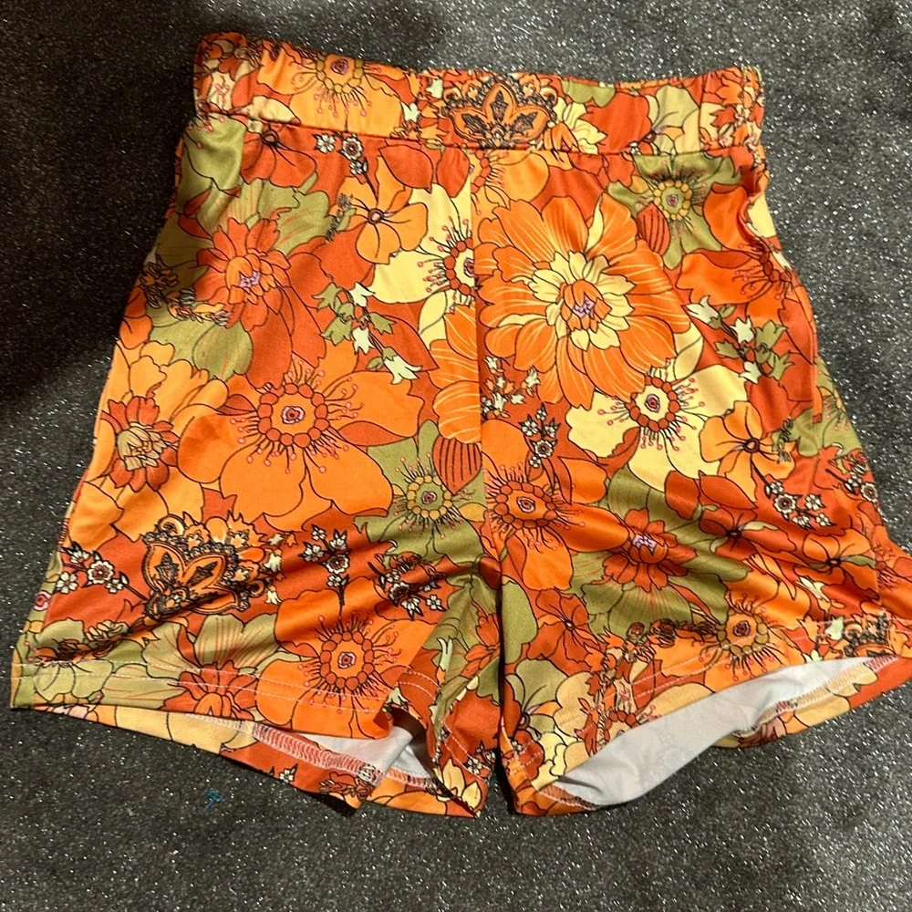 Shein hippie, loose, fitting jacket and high waisted shorts
